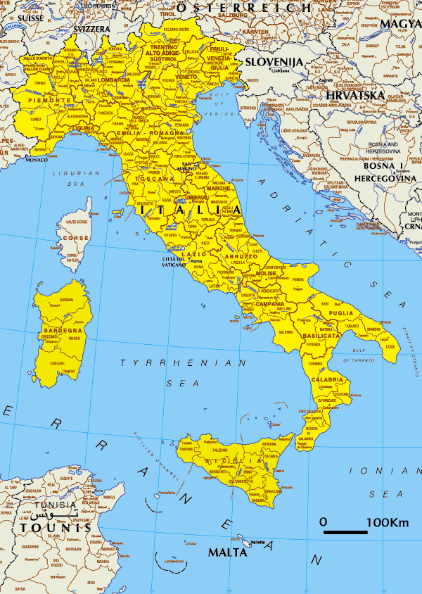 Map of Italy